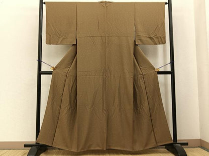 平和屋着物■上質な小紋　梅　正絹　逸品　BAAY6105hj