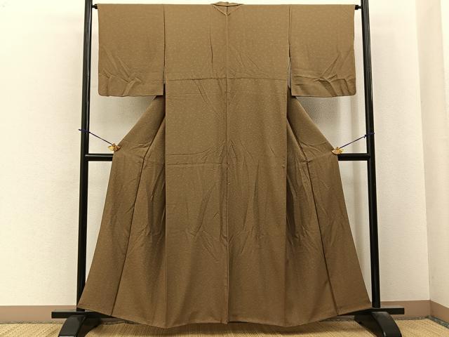 平和屋着物■上質な小紋　梅　正絹　逸品　BAAY6105hj