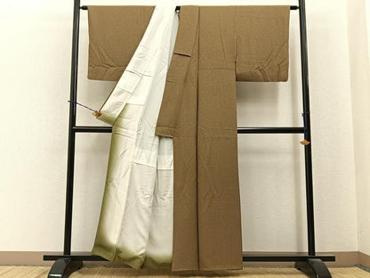 平和屋着物■上質な小紋　梅　正絹　逸品　BAAY6105hj