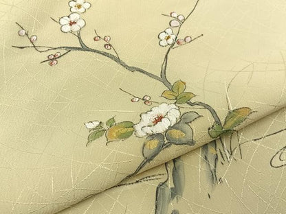 平和屋着物■訪問着　手描き　流水花文　暈し染め　金彩　正絹　逸品　BAAY6107hj
