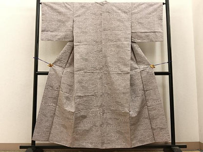 平和屋着物■上質な紬　万寿菊　正絹　逸品　BAAY6116hj