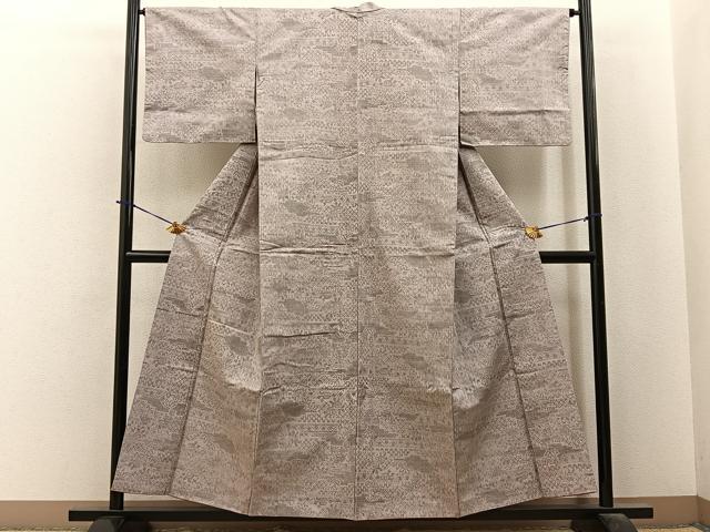 平和屋着物■上質な紬　万寿菊　正絹　逸品　BAAY6116hj