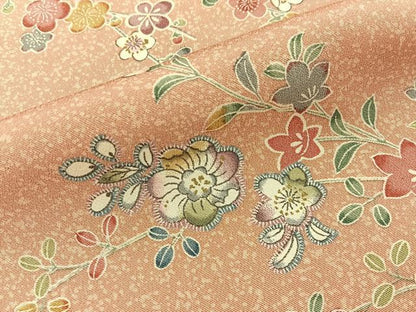 平和屋着物■上質な小紋　辻が花　金彩　正絹　逸品　未使用　BAAY6142hj