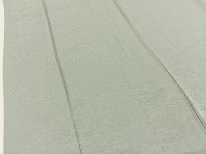 平和屋着物●上質な色無地　御所解地紋　柳鼠色　正絹　逸品　BAAY6153hj