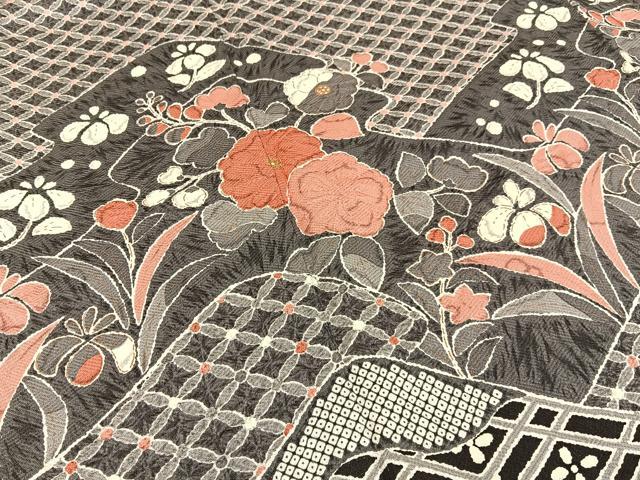 平和屋着物●訪問着　辻が花　絞り　金彩　正絹　逸品　BAAY6165hj
