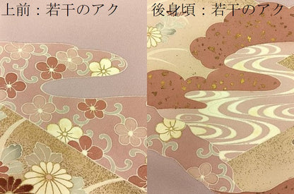 平和屋着物■訪問着　刺繍　道長草花文　暈し染め　正絹　逸品　BAAY6167hj