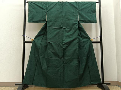 平和屋着物■本場大島紬　7マルキ　七宝文様　正絹　逸品　BAAY6169hj