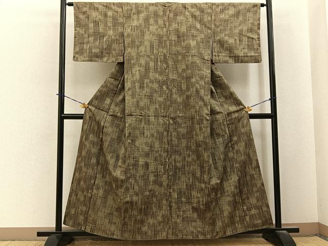 平和屋着物■上質な紬　霞文　正絹　逸品　BAAY6170hj