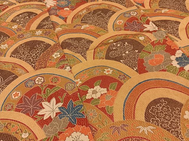 平和屋着物■訪問着　花青海波　正絹　逸品　BAAY6171hj