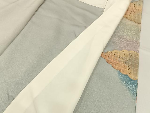 平和屋着物■豪華色留袖　駒刺繍　平安人物文　暈し染め　金彩　正絹　逸品　BAAY6176hj