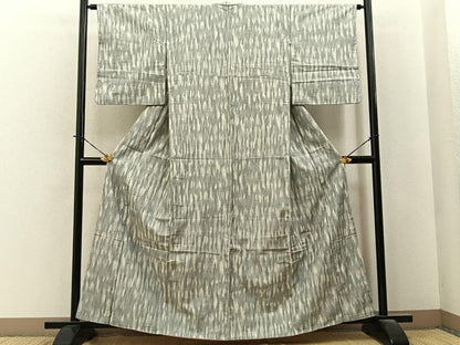 平和屋着物■上質な紬　霞文　正絹　逸品　BAAY6181hj