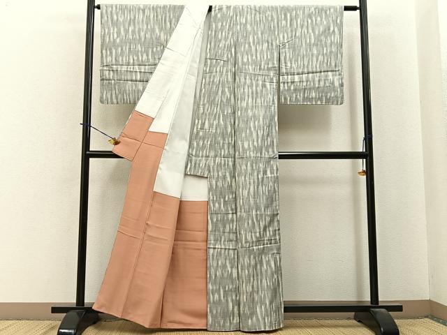 平和屋着物■上質な紬　霞文　正絹　逸品　BAAY6181hj