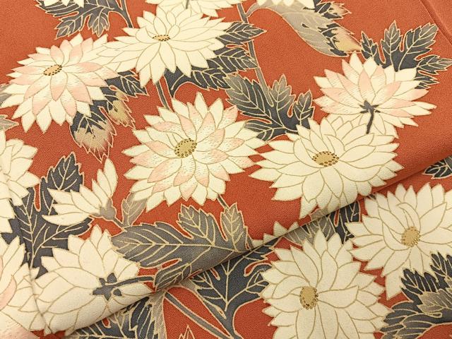 平和屋着物■訪問着　刺繍　菊　金彩　東武百貨店扱い　正絹　逸品　BAAY6185hj