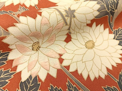 平和屋着物■訪問着　刺繍　菊　金彩　東武百貨店扱い　正絹　逸品　BAAY6185hj
