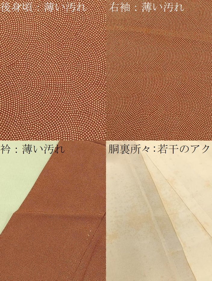 平和屋着物■江戸小紋　鮫小紋柄　三越扱い　正絹　逸品　BAAY6193hj