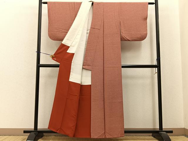 平和屋着物■江戸小紋　鮫小紋柄　三越扱い　正絹　逸品　BAAY6193hj