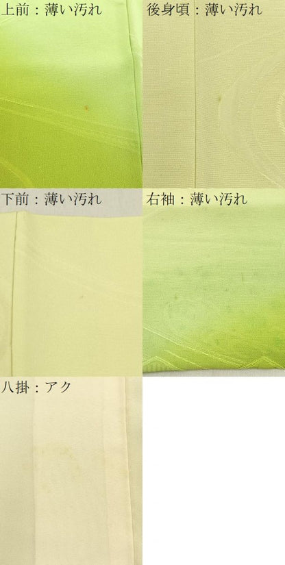 平和屋着物■訪問着　流水亀甲花地紋　暈し染め　正絹　逸品　BAAY6198hj