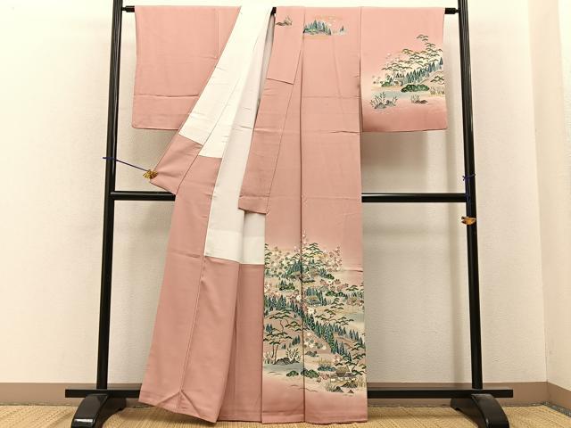 平和屋着物■訪問着　御所解文　暈し染め　金彩　正絹　逸品　BAAY6202hj