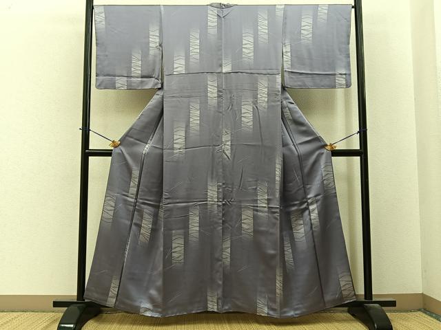 平和屋着物■上質な小紋　こぼれ松葉　正絹　逸品　BAAY6212hj