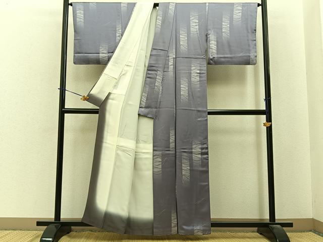 平和屋着物■上質な小紋　こぼれ松葉　正絹　逸品　BAAY6212hj