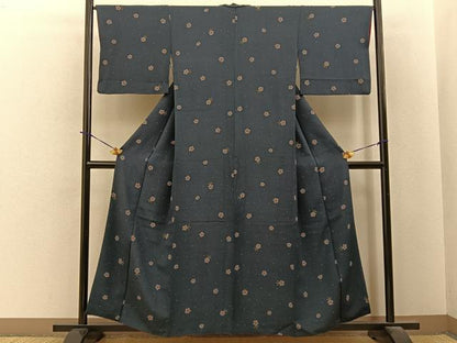 平和屋着物■上質な小紋　撫子　正絹　逸品　BAAY6213hj