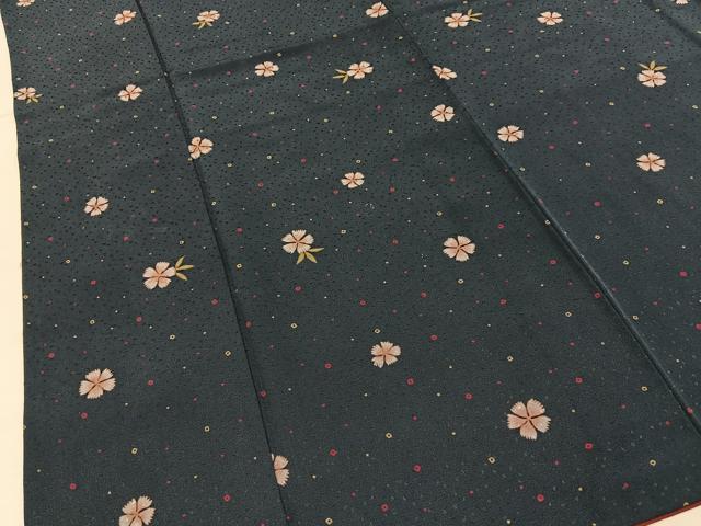 平和屋着物■上質な小紋　撫子　正絹　逸品　BAAY6213hj