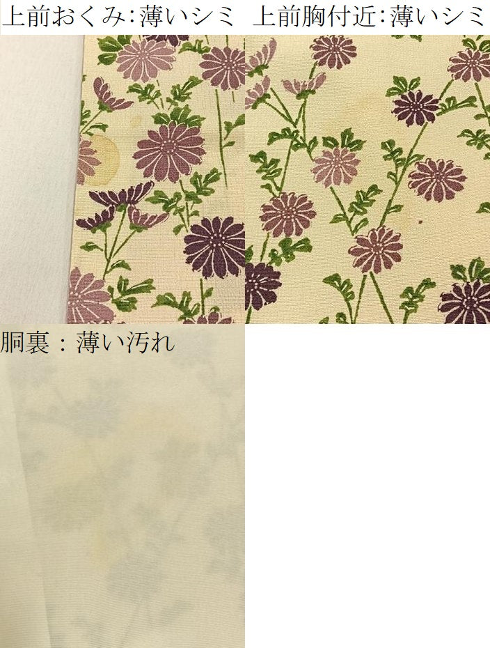 平和屋着物■訪問着　菊　正絹　逸品　BAAY6220hj