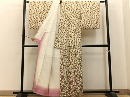 平和屋着物■訪問着　菊　正絹　逸品　BAAY6220hj