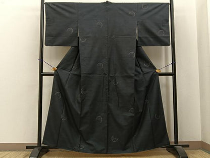 平和屋着物●本場大島紬　源氏車文　やまと誂製　正絹　逸品　BAAY6221hj