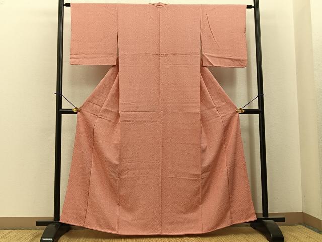 平和屋着物■上質な小紋　小花尽くし　正絹　逸品　BAAY6228hj