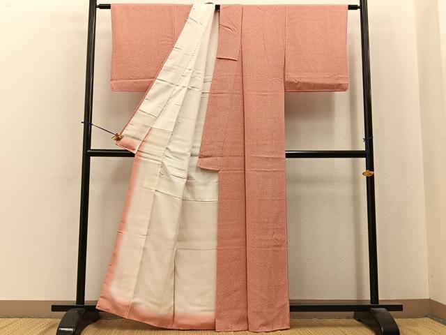 平和屋着物■上質な小紋　小花尽くし　正絹　逸品　BAAY6228hj