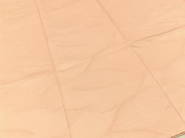 平和屋着物■上質な色無地　流線地紋　一斤染色　高島屋扱い　正絹　逸品　BAAY6231hj