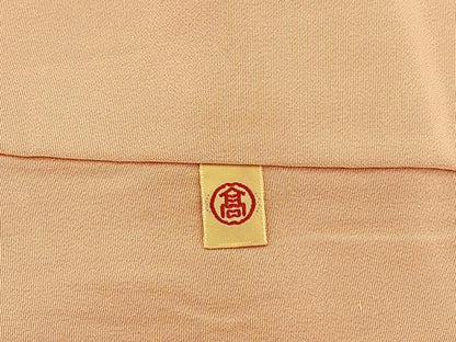 平和屋着物■上質な色無地　流線地紋　一斤染色　高島屋扱い　正絹　逸品　BAAY6231hj