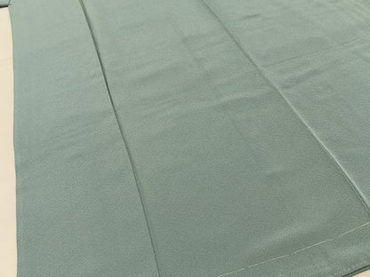 平和屋着物■上質な色無地　秘色色　正絹　逸品　未使用　BAAY6234hj