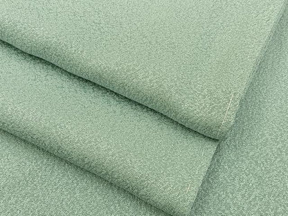 平和屋着物●上質な色無地　霞地紋　青磁鼠色　正絹　逸品　未使用　BAAY6250hj