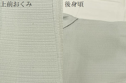 平和屋着物●本加賀友禅作家　押田正義監修　色無地　薄雲鼠色　正絹　逸品　BAAY6255hj