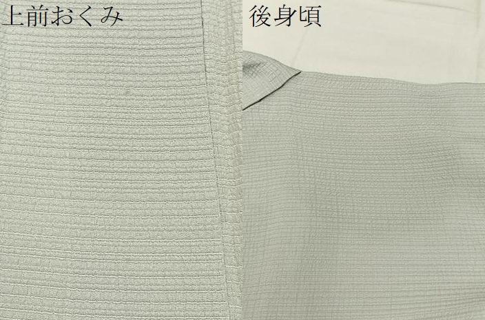 平和屋着物●本加賀友禅作家　押田正義監修　色無地　薄雲鼠色　正絹　逸品　BAAY6255hj