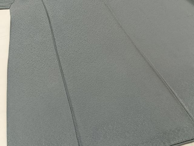 平和屋着物●上質な色無地　霞地紋　豆がら茶色　反端付き　正絹　逸品　BAAY6256hj