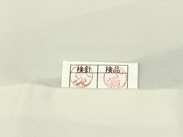 平和屋着物●上質な色無地　草花地紋　裏葉柳色　正絹　逸品　未使用　BAAY6258hj