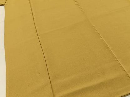 平和屋着物■本草木染作家　瑞寶　色無地　枯色　正絹　逸品　BAAY6274hj