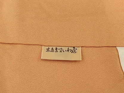 平和屋着物■上質な色無地　作家物　深支子色　ますいわ屋扱い　正絹　逸品　BAAY6278hj