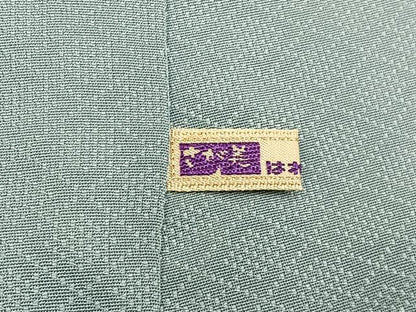 平和屋着物■上質な色無地　吉祥地紋　薄雲鼠色　さが美扱い　正絹　逸品　BAAY6279hj