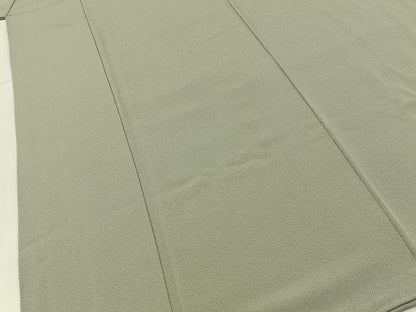 平和屋着物■上質な色無地　蕎麦切色　正絹　逸品　BAAY6280hj