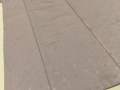 平和屋着物■上質な色無地　箔散らし地紋　鴇鼠色　正絹　逸品　BAAY6282hj
