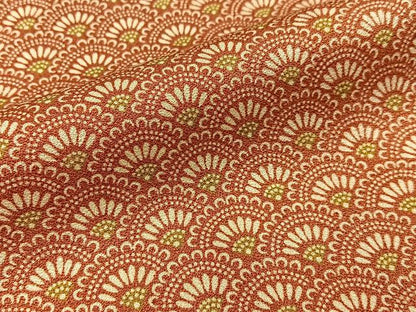 平和屋着物■上質な小紋　花青海波文　正絹　逸品　BAAY6287hj
