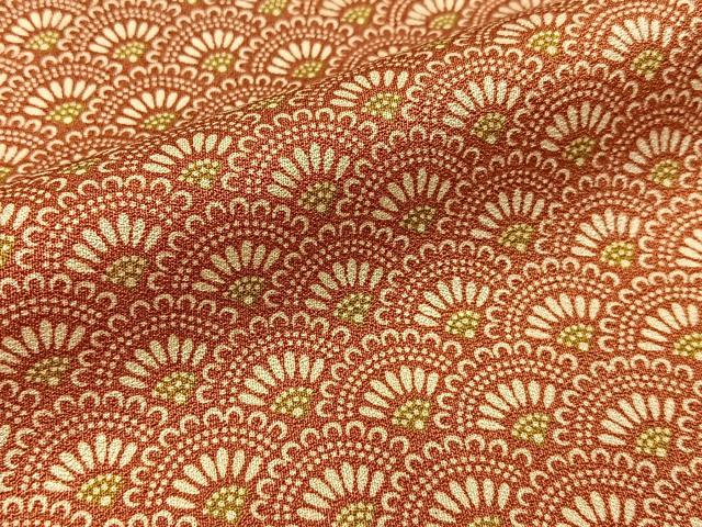 平和屋着物■上質な小紋　花青海波文　正絹　逸品　BAAY6287hj