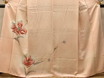 平和屋着物■訪問着　草花文　暈し染め　正絹　逸品　BAAY6291hj