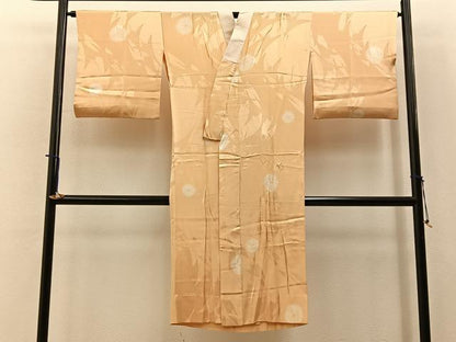 平和屋着物■長襦袢　無双仕立て　絞り　飛鶴地紋　正絹　逸品　BAAY6295hj