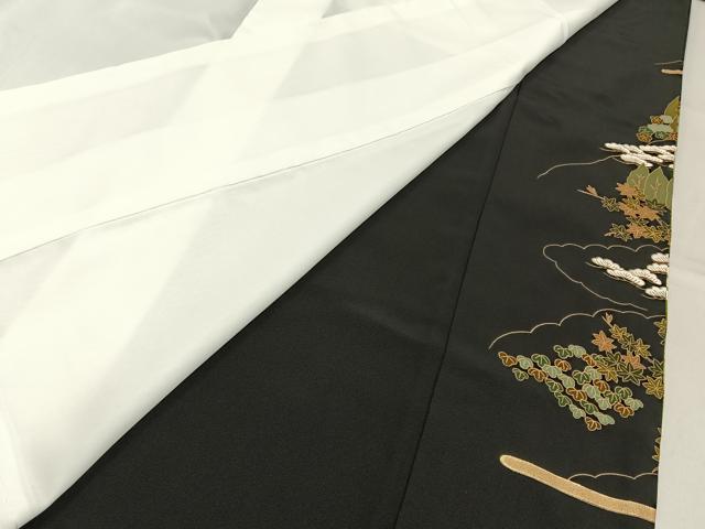 平和屋着物■豪華黒留袖　平安人物文　金銀彩　正絹　逸品　BAAY6301hj