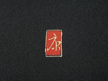 平和屋着物■豪華黒留袖　作家物　駒刺繍　松竹梅　御所車花文　金銀彩　正絹　逸品　BAAY6302hj